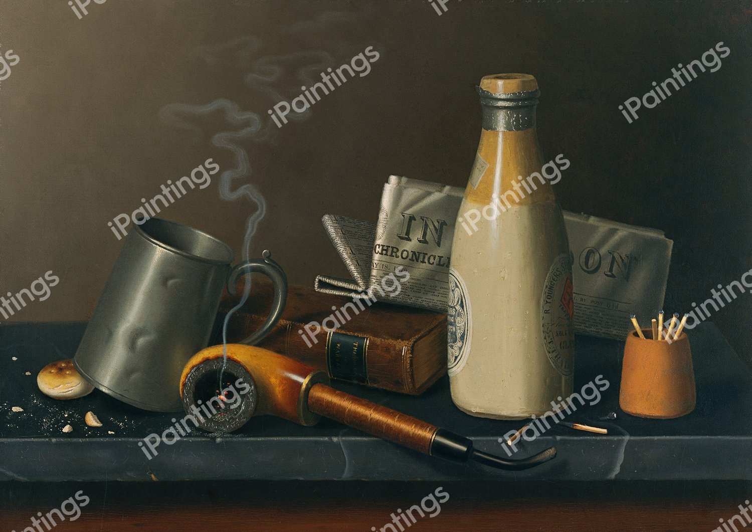 Materials for a Leisure Hour. The painting by William Michael Harnett