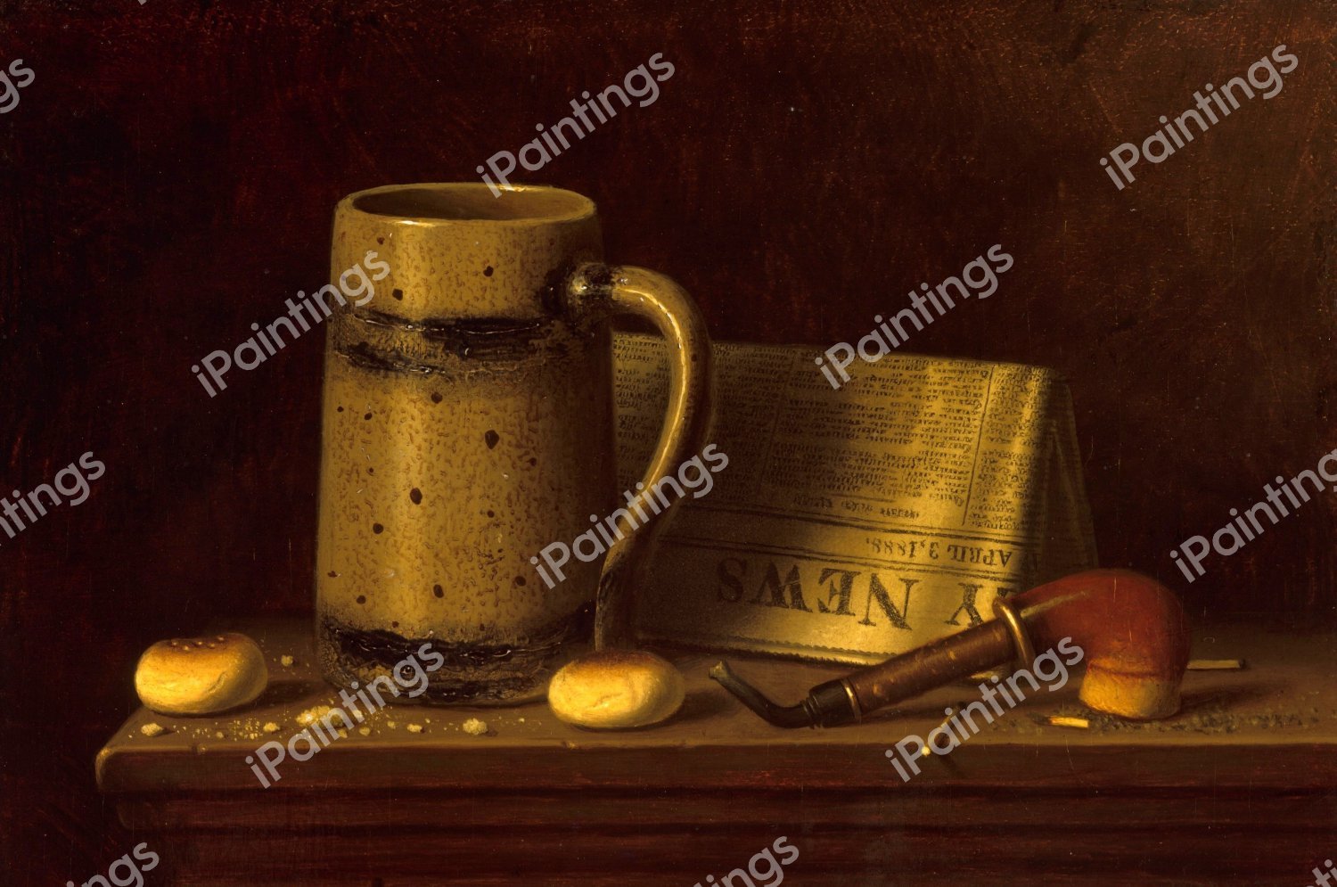 New York Daily News. The painting by William Michael Harnett