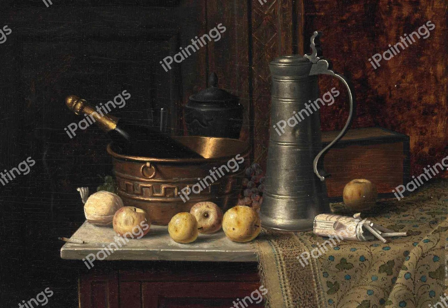 Sporting Still Life. The painting by William Michael Harnett