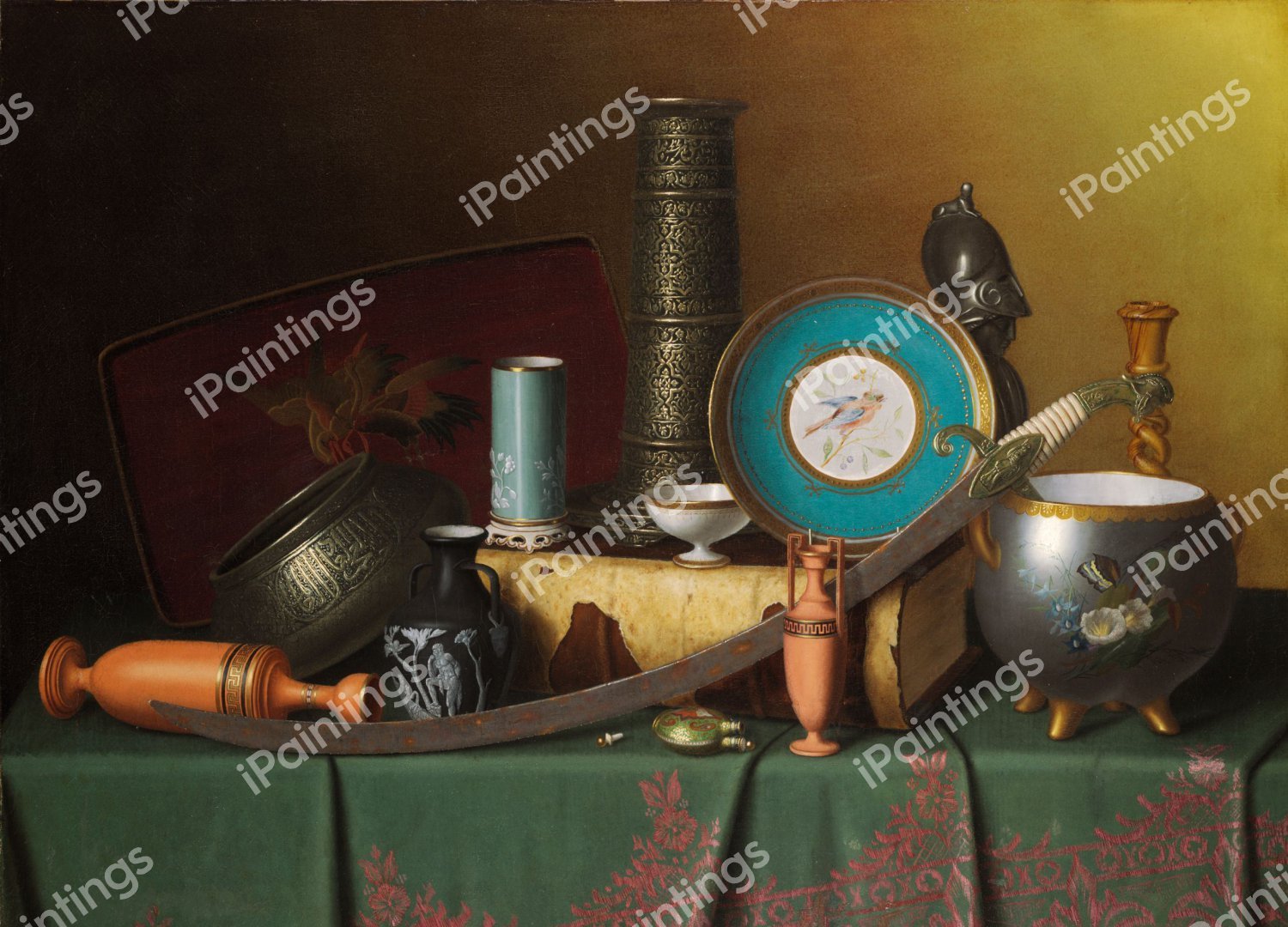 Still Life With Bric-A-Brac. The painting by William Michael Harnett