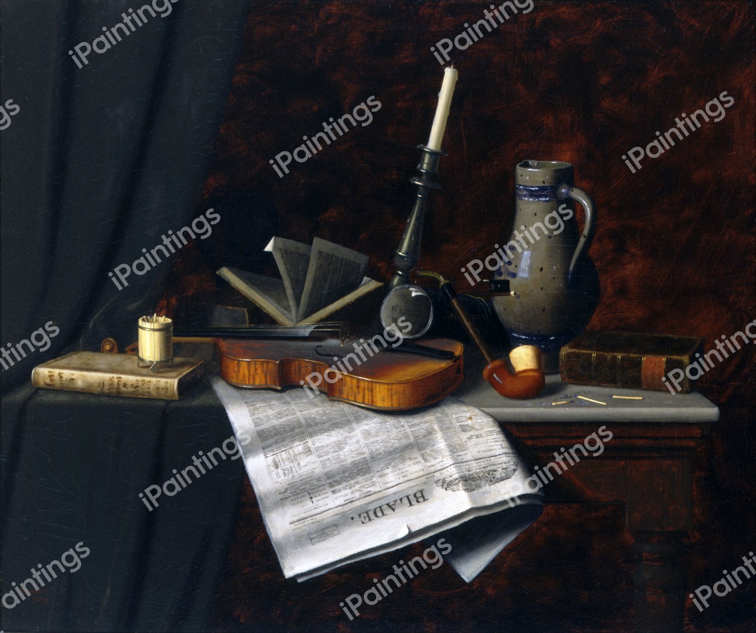 Still Life with the Toledo Blade. The painting by William Michael Harnett
