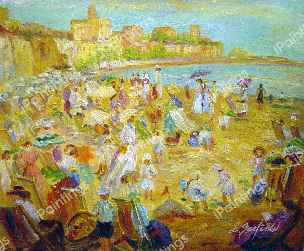 The Sands, Broadstairs. The painting by William Samuel Horton