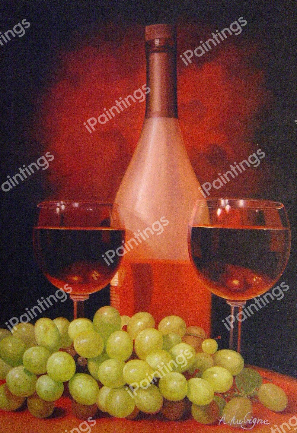 Wine Connoisseur. The painting by Our Originals
