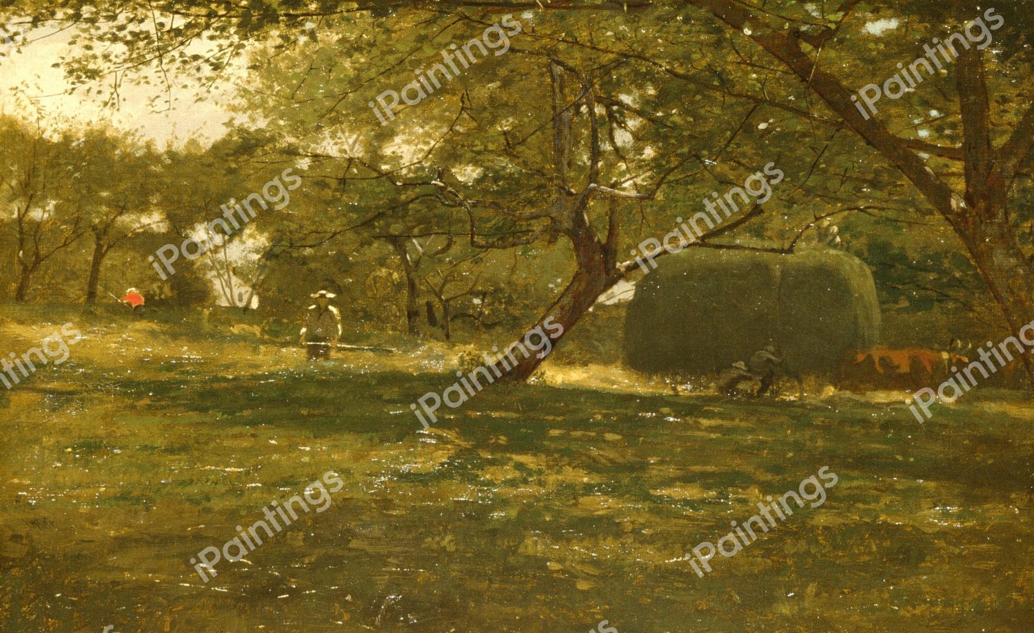 Harvest Scene. The painting by Winslow Homer