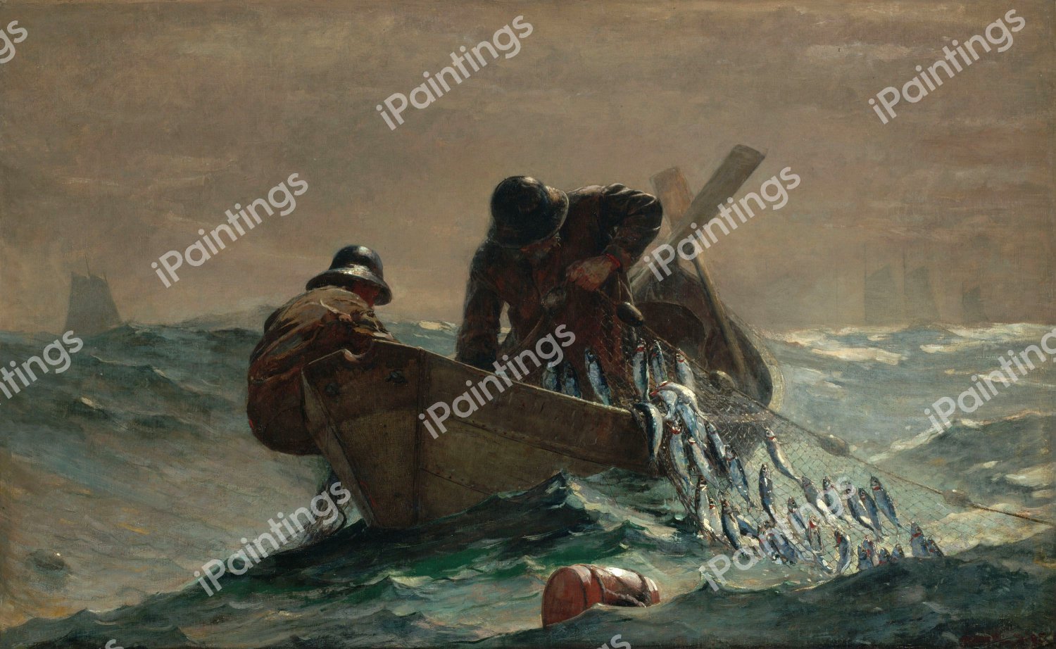 Herring Net. The painting by Winslow Homer