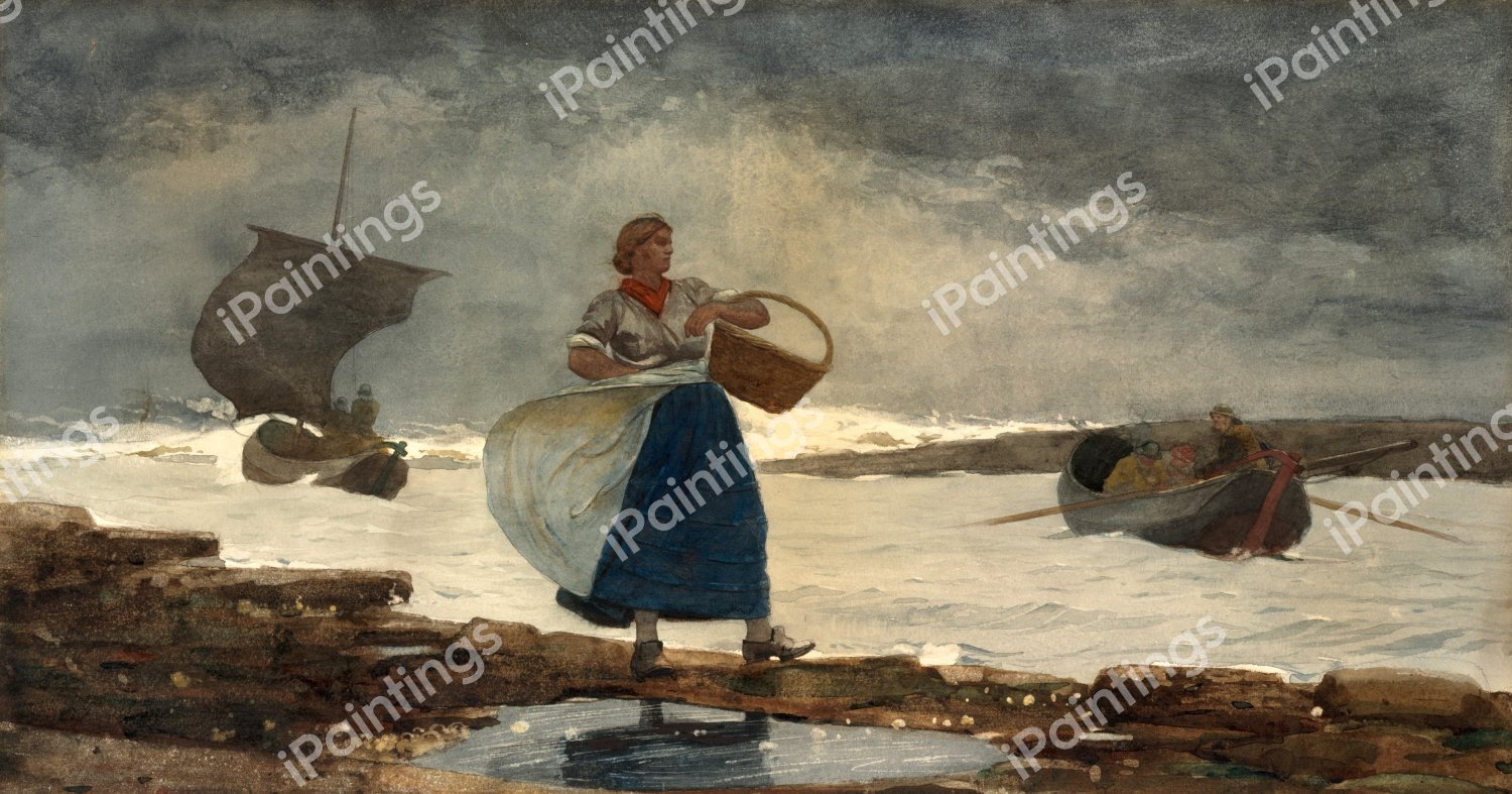 Inside the Bar. The painting by Winslow Homer