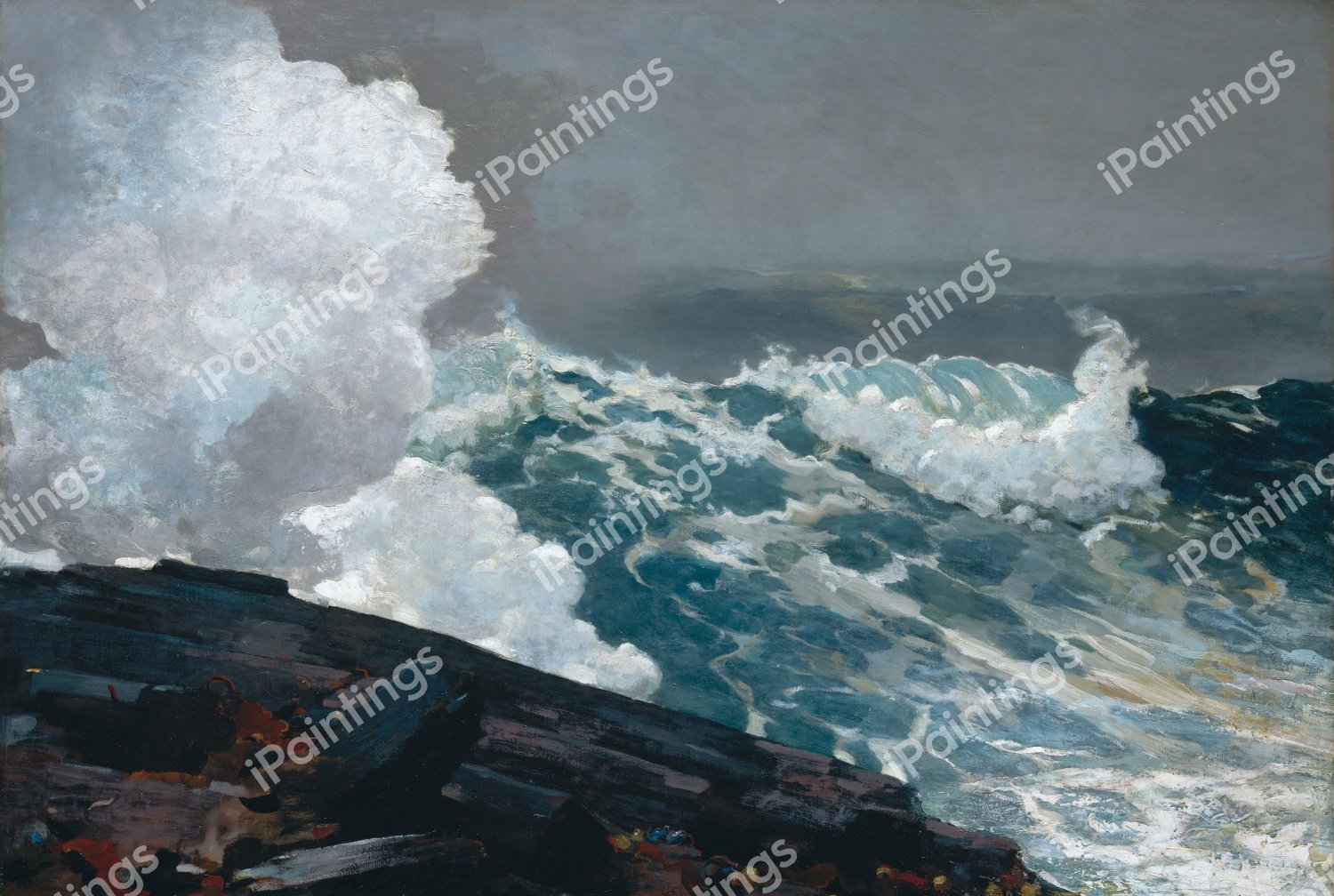 Northeaster. The painting by Winslow Homer