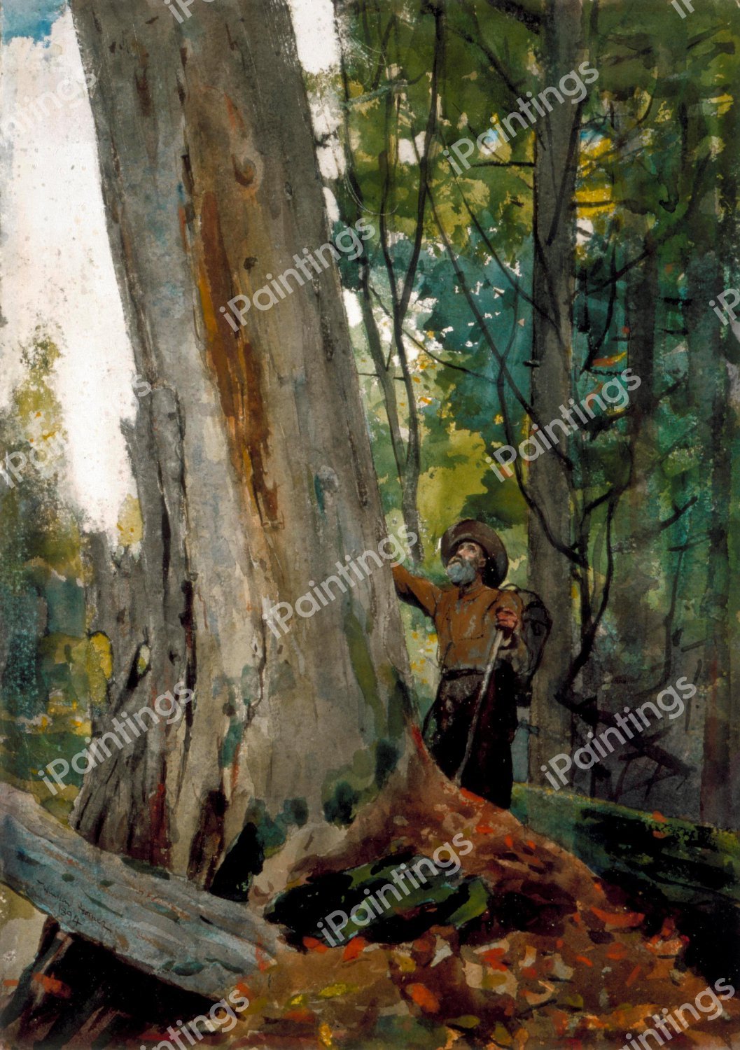 Old Friends. The painting by Winslow Homer