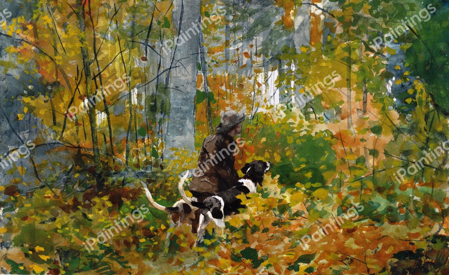 On the Trail. The painting by Winslow Homer