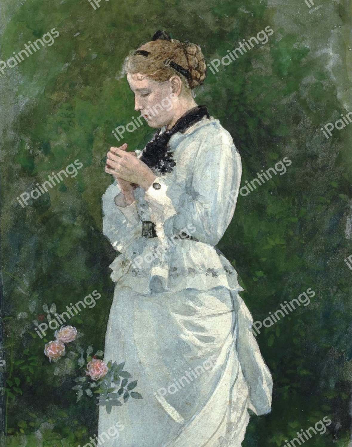 Portrait of a Lady. The painting by Winslow Homer