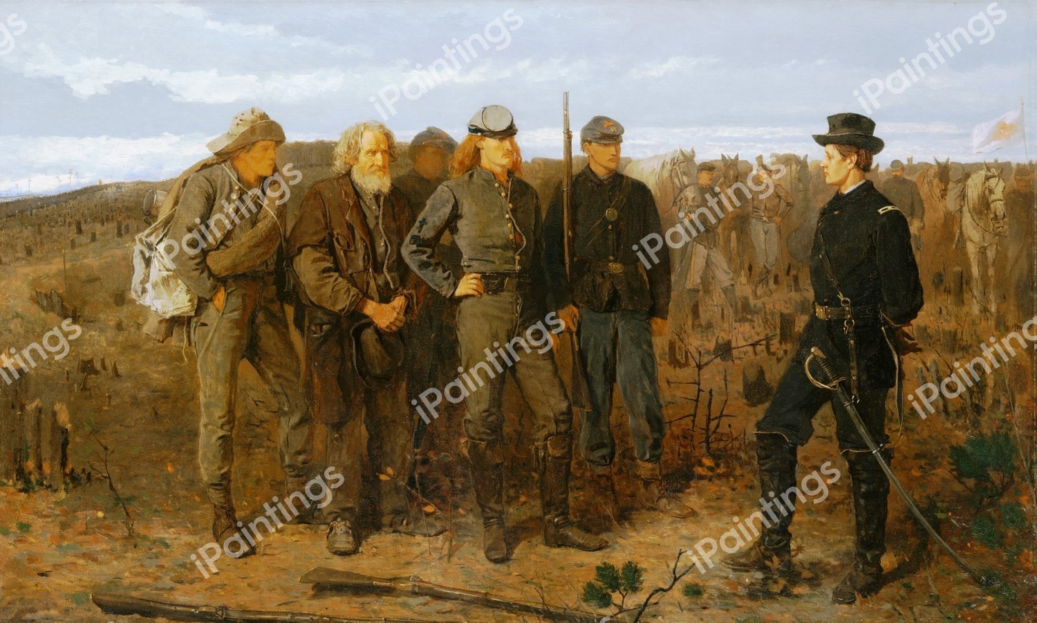 Prisoners from the Front. The painting by Winslow Homer