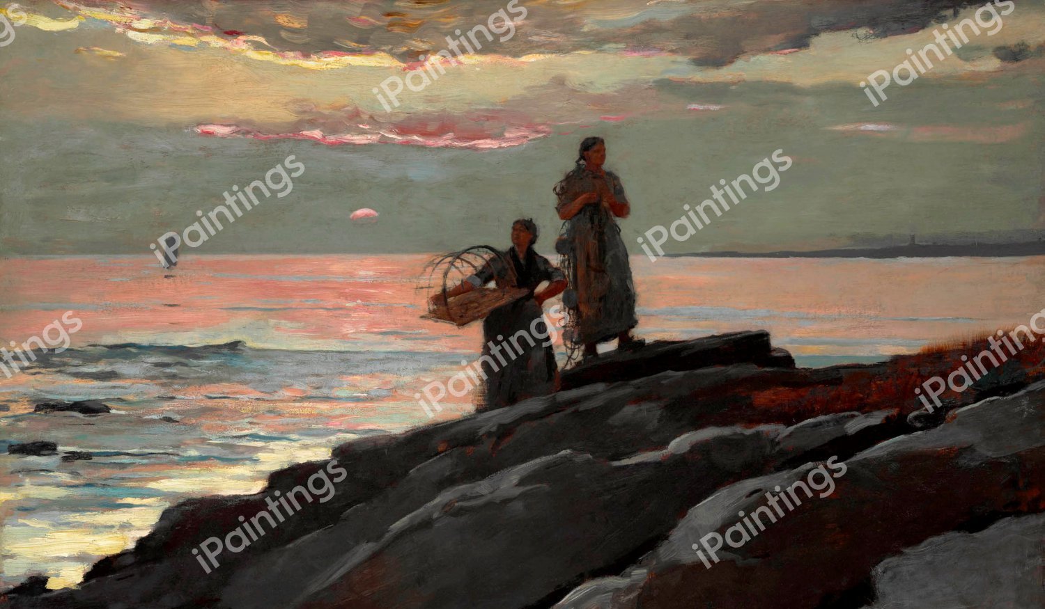 Saco Bay. The painting by Winslow Homer