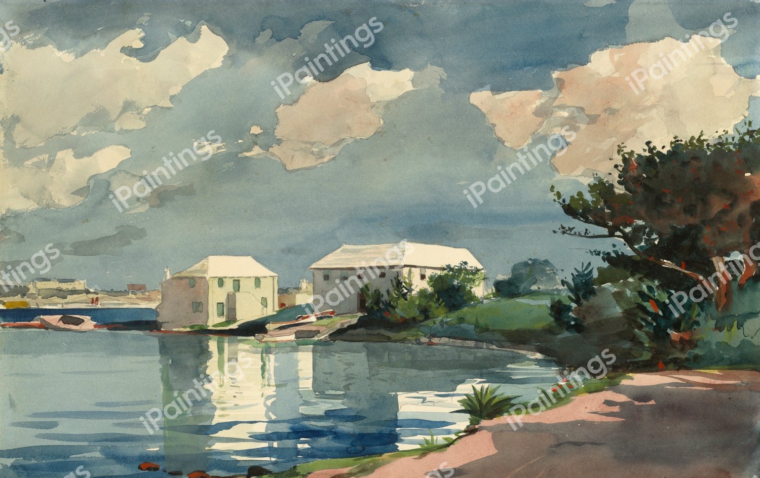 Salt Kettle, Bermuda. The painting by Winslow Homer