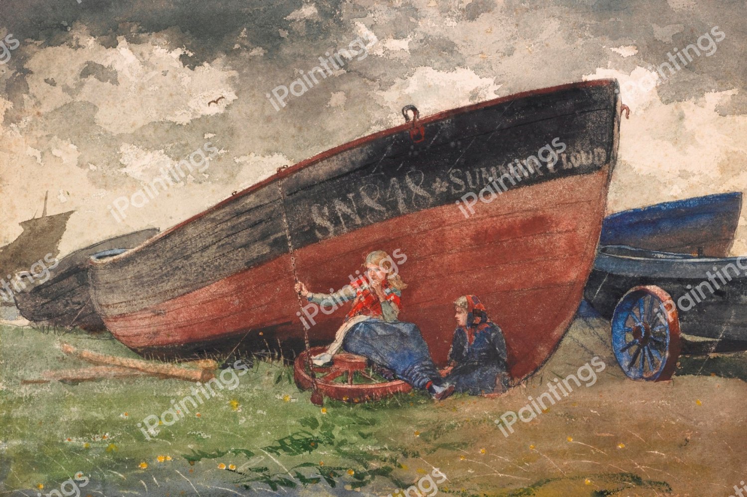 Summer Cloud. The painting by Winslow Homer