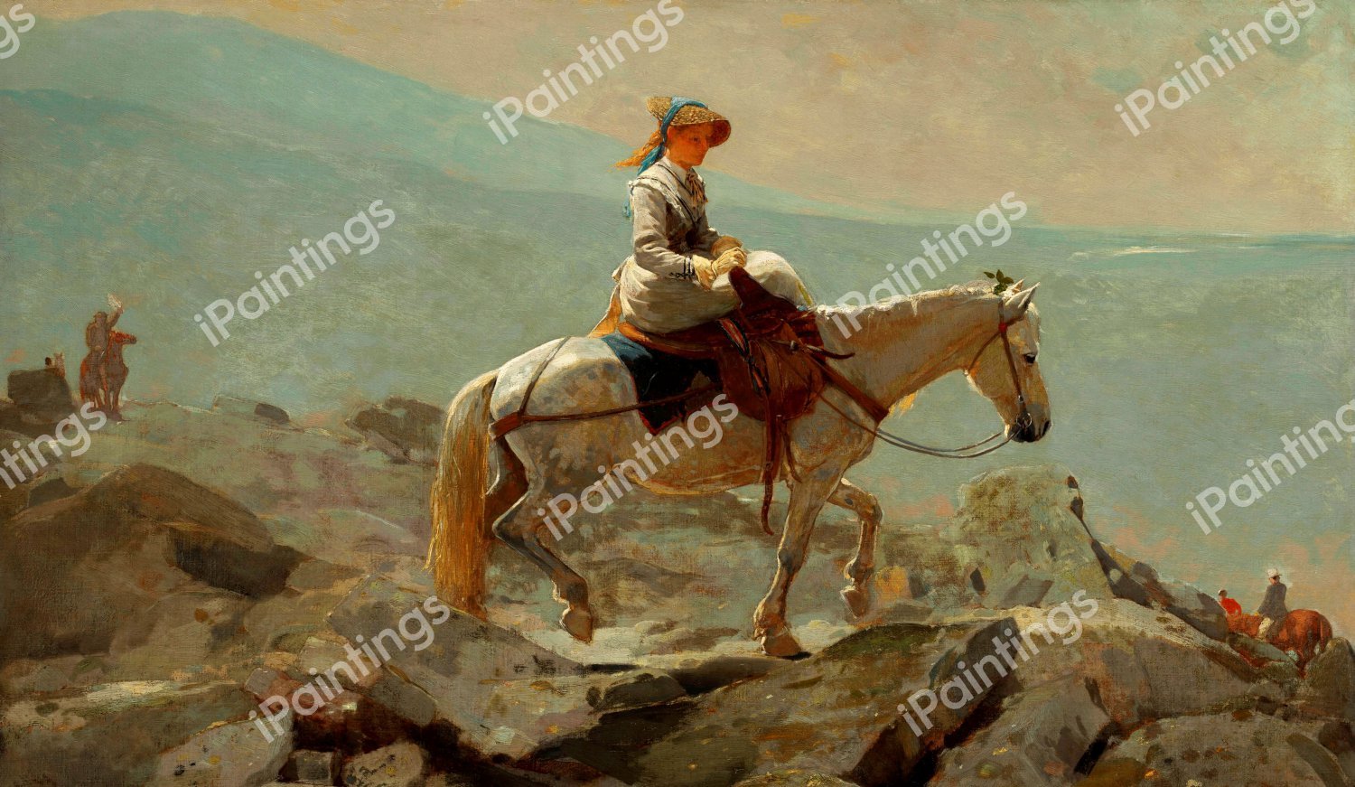 The Bridle Path. The painting by Winslow Homer