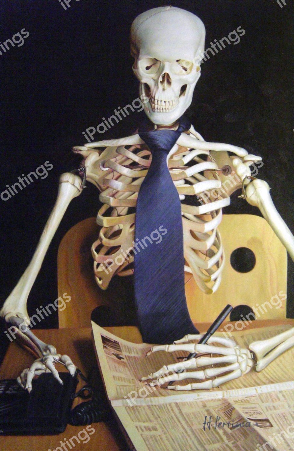 Working To The Bone. The painting by Our Originals