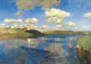 Isaac Levitan, Lake. Rus., Painting on canvas