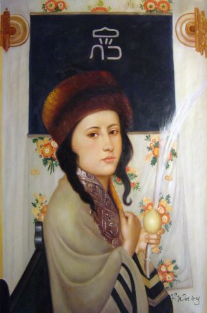 Child with Lulav, Isidor Kaufmann, Art Paintings