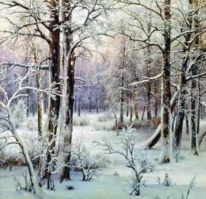 Ivan Avgustovich Veltz, Beginning of Winter, 1908, Painting on canvas