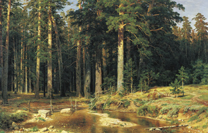Ivan Ivanovich Shishkin, Mast-Tree Grove, Painting on canvas