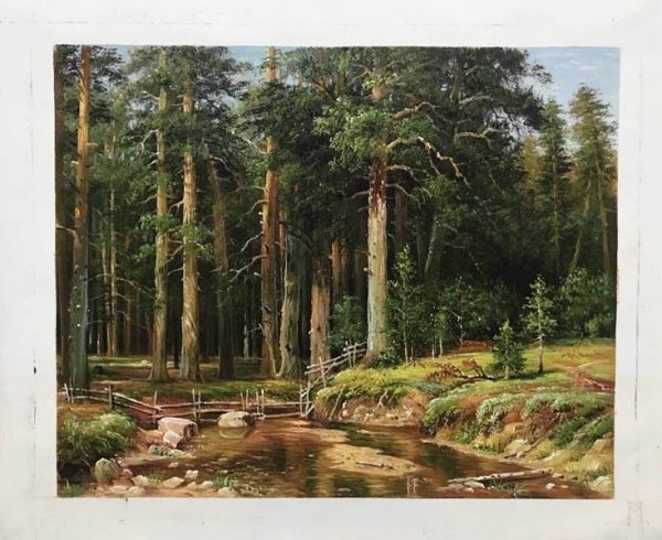 Mast-Tree Grove. The painting by Ivan Ivanovich Shishkin