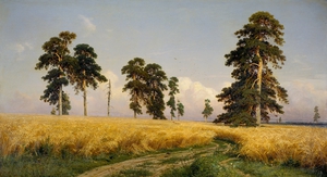 Ivan Ivanovich Shishkin, The Rye Field, Art Reproduction