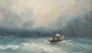 Famous paintings of Ships: Frigate Svetlana