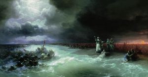 Reproduction oil paintings - Ivan Konstantinovich Aivazovsky - Passage of the Jews through the Red Sea