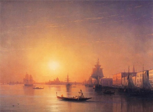 Reproduction oil paintings - Ivan Konstantinovich Aivazovsky - The Bay Of Naples on a Misty Morning