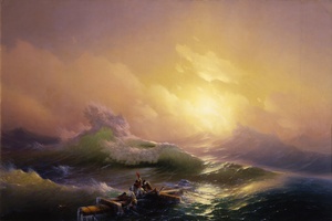 Ivan Konstantinovich Aivazovsky, The Ninth Wave from 1850, Art Reproduction