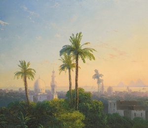 Ivan Konstantinovich Aivazovsky, View of Cairo, Painting on canvas