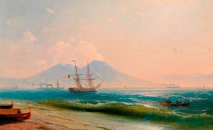 Reproduction oil paintings - Ivan Konstantinovich Aivazovsky - View of Vesuvius