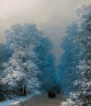 Ivan Konstantinovich Aivazovsky, Winter Landscape , Painting on canvas