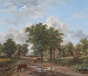 Reproduction oil paintings - Jacobus Theodorus Abels - Bauernhof
