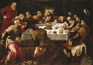 The Last Supper, Jacopo Tintoretto, Art Paintings