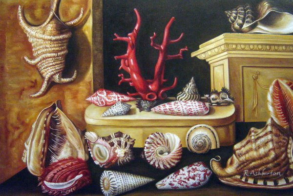 A Still Life With Shells And Coral