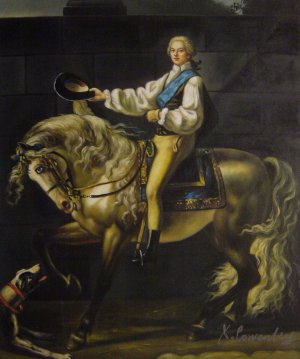 Famous paintings of Horses-Equestrian: Count Potocki