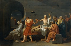 Reproduction oil paintings - Jacques-Louis David - Death of Socrates
