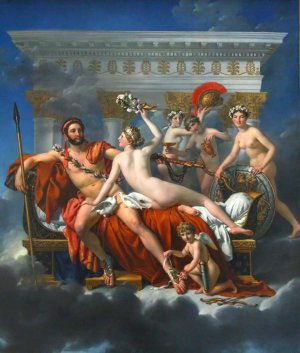Reproduction oil paintings - Jacques-Louis David - Disarming of Mars by Venus 