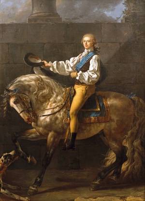 Jacques-Louis David, Equestrian Portrait of Stanisław Kostka Potocki , Painting on canvas