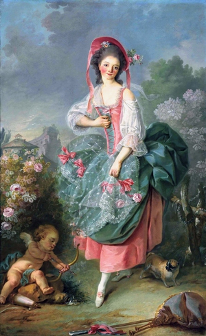 Reproduction oil paintings - Jacques-Louis David - Mademoiselle Guimard as Terpsichore
