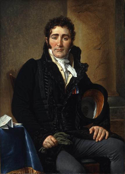 Portrait of the Comte de Turenne. The painting by Jacques-Louis David