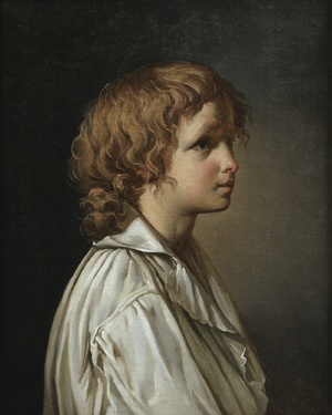 Jacques-Louis David, Profile of a Boy, Painting on canvas