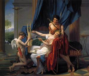Reproduction oil paintings - Jacques-Louis David - Sappho and Phaon