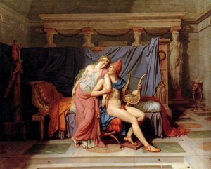Jacques-Louis David, The Courtship of Paris and Helen, Painting on canvas