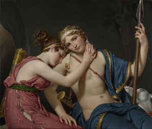 Jacques-Louis David, The Farewell of Telemachus and Eucharis, Painting on canvas