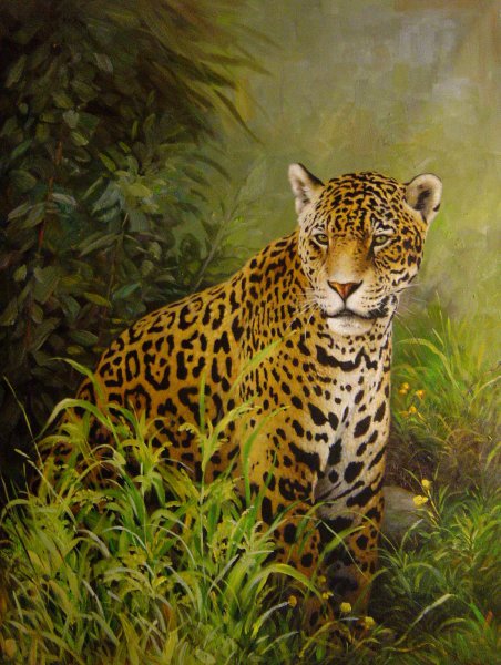 Jaguar Adventure. The painting by Our Originals