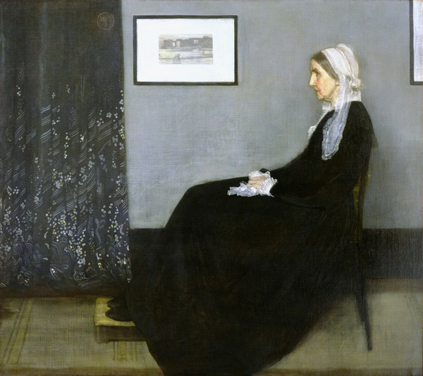 A Portrait of Whistler's Mother: Arrangement in Grey and Black No.1. The painting by James Abbott McNeill Whistler
