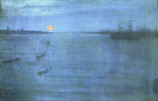 Nocturne in Blue and Gold: Southampton Water . The painting by James Abbott McNeill Whistler