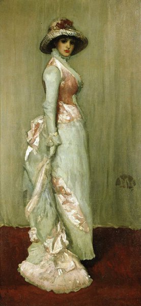 James Abbott McNeill Whistler, Nocturne in Pink and Grey: Portrait of Lady Meux, Art Reproduction